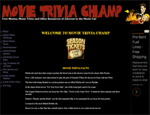 Tablet Screenshot of movietriviachamp.com